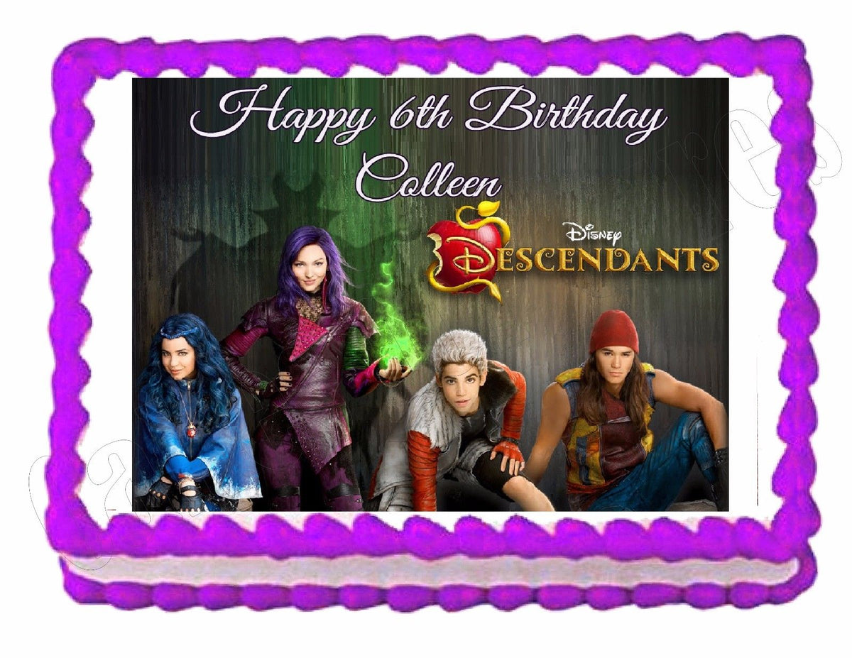 Disney Descendants Edible Cake Image Cake Topper – Cakes For Cures