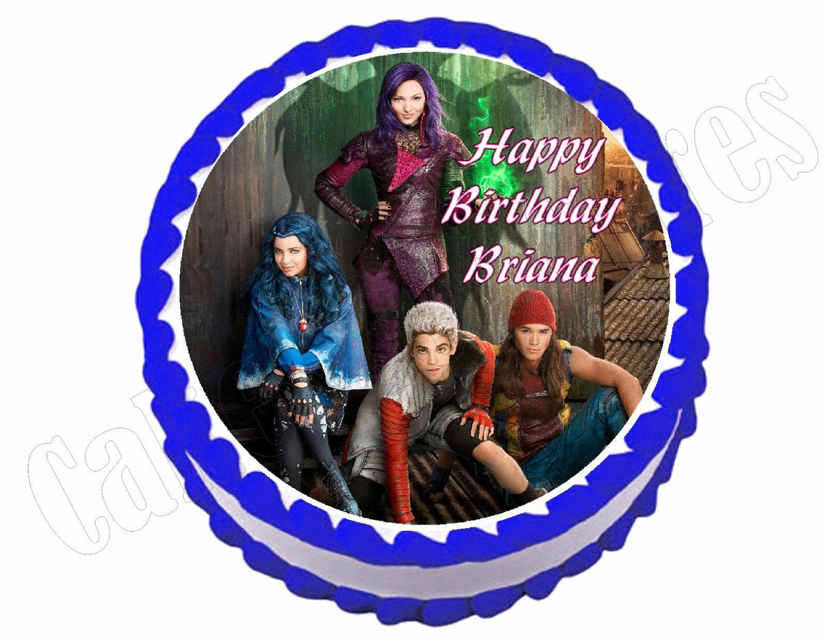 Disney Descendants *ROUND* Edible Cake Image Cake Topper – Cakes For Cures