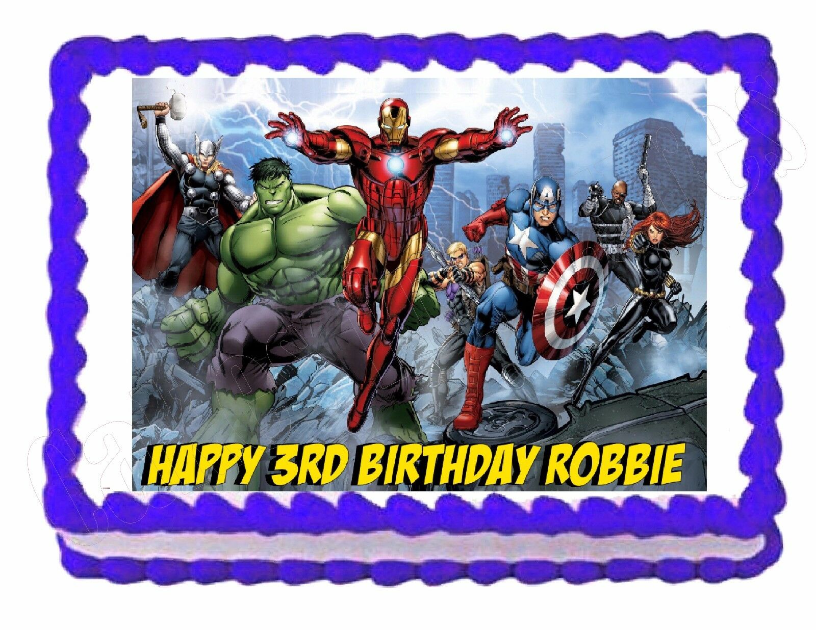 Avengers Infinity War Edible Cake Image Cake Topper – Cakes For Cures