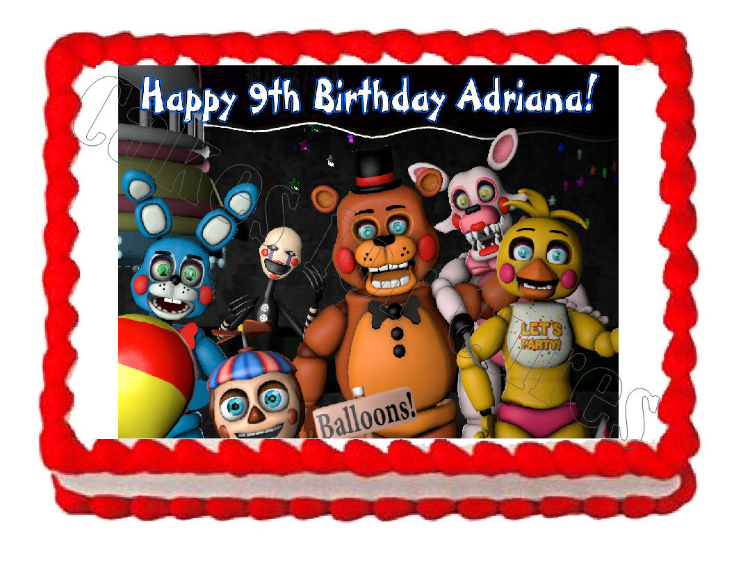 Cake topper five nights at Freddy's