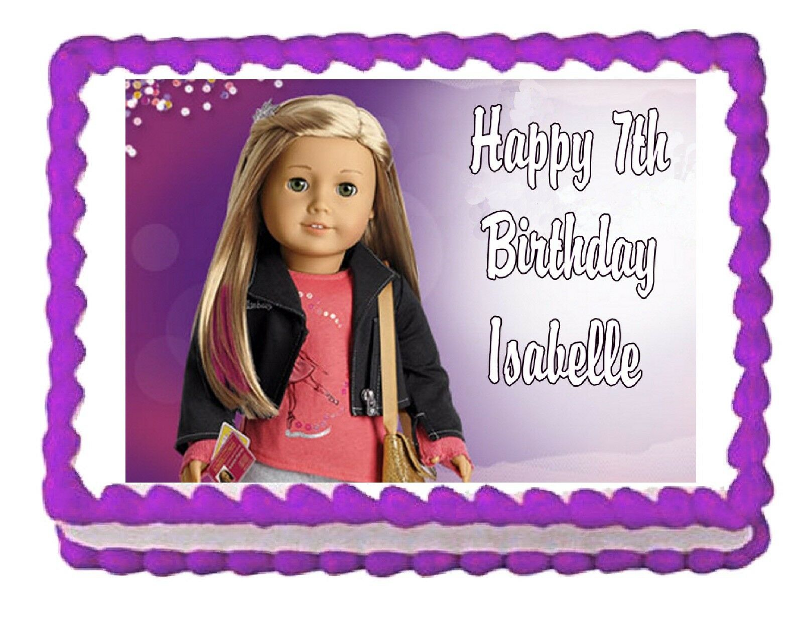 Perkins & Co - American Girl Doll Birthday cake! Bottom... | Facebook