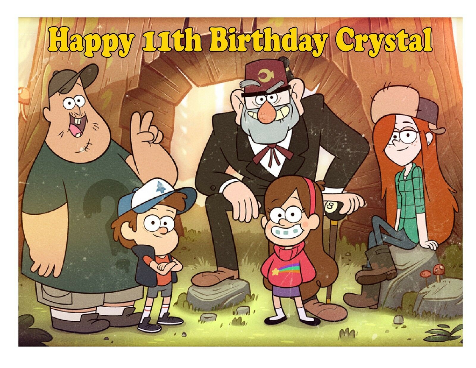 Gravity Falls Edible Cake Image Cake Topper – Cakes For Cures