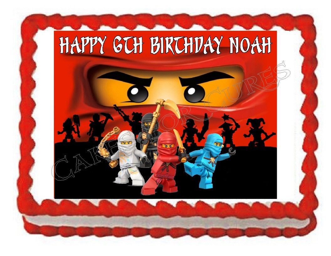 Ninja Edible Cake Image Cake Topper – Cakes For Cures