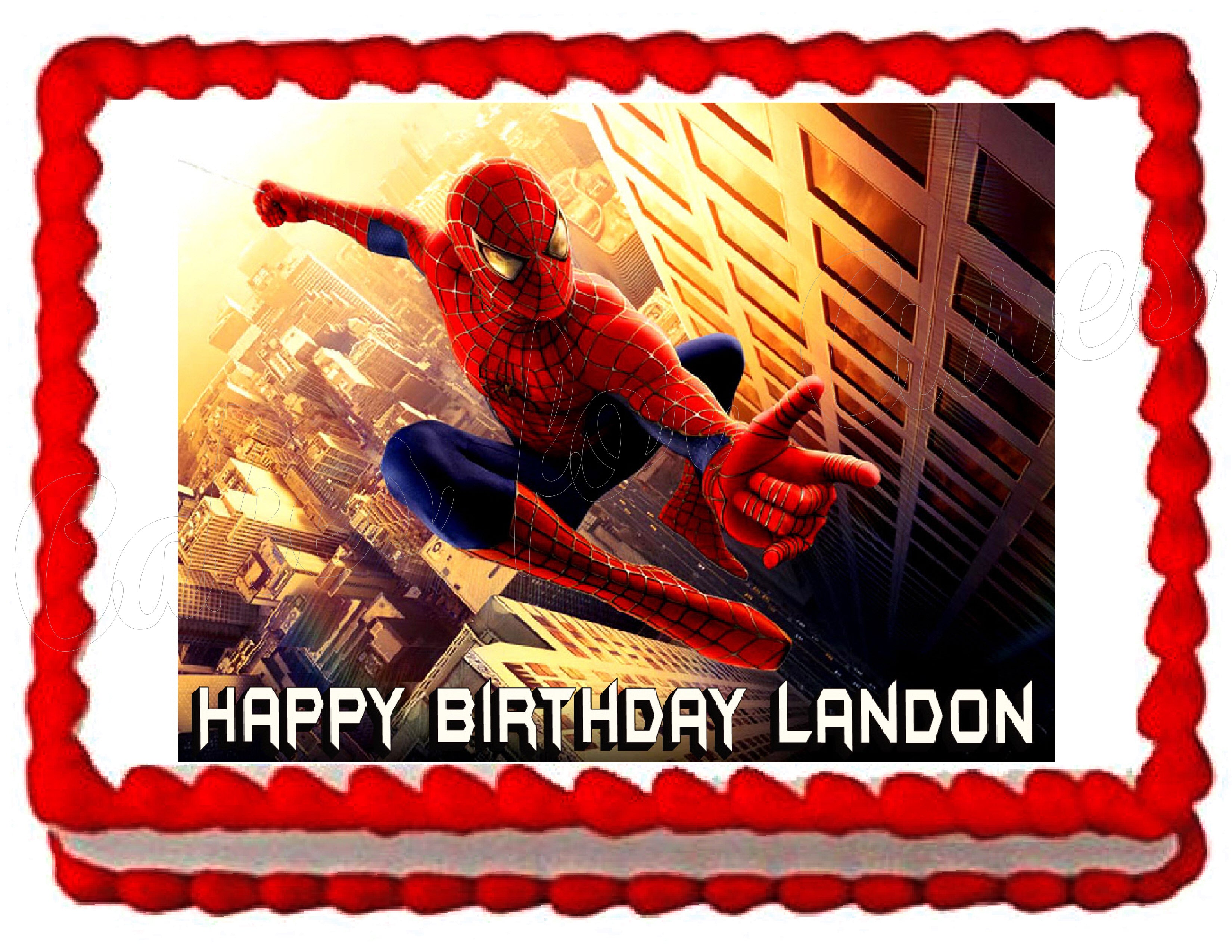 Baby Spiderman Birthday Cake – Tanner & Gates
